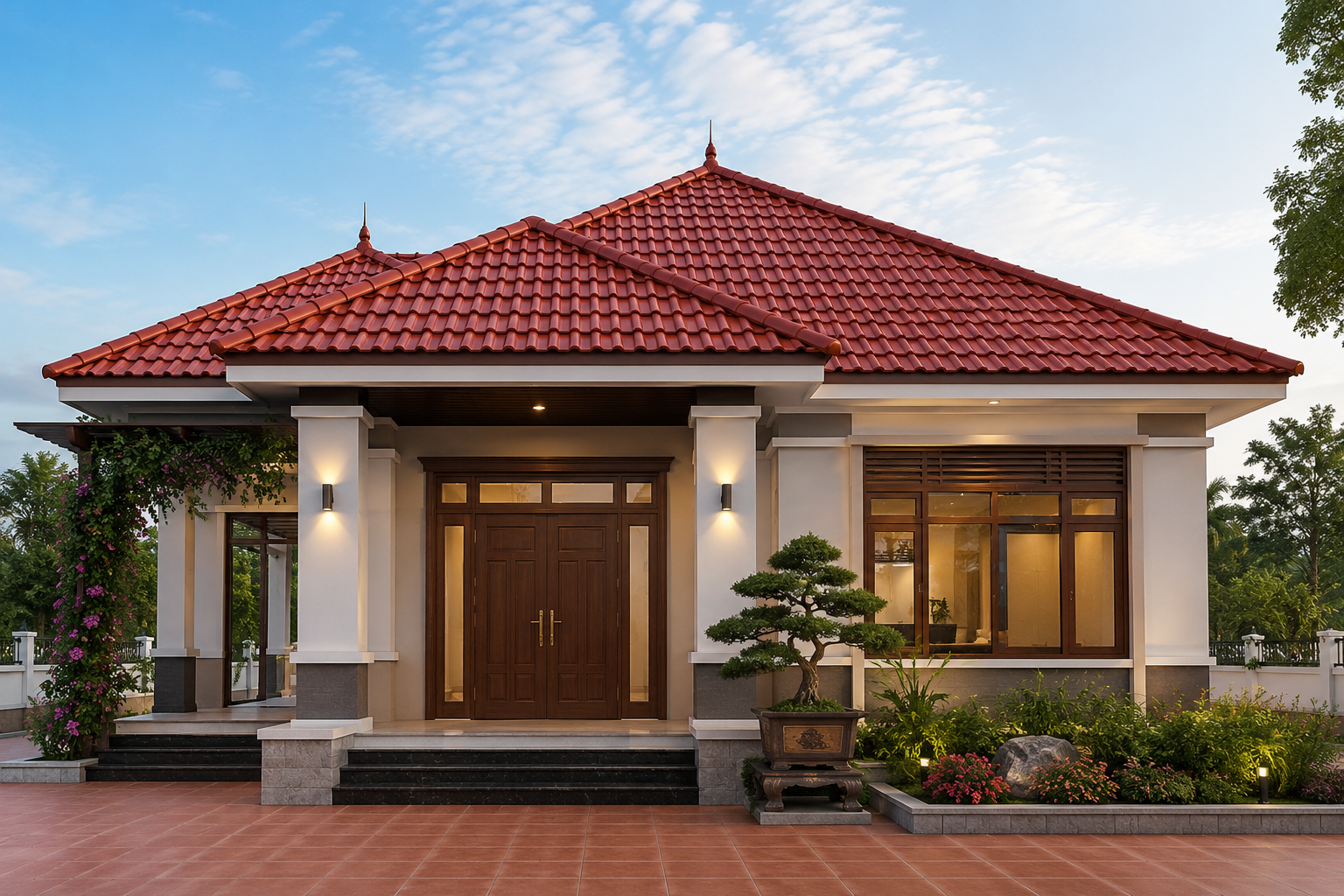 tôn lạnh giả ngói hoa sen