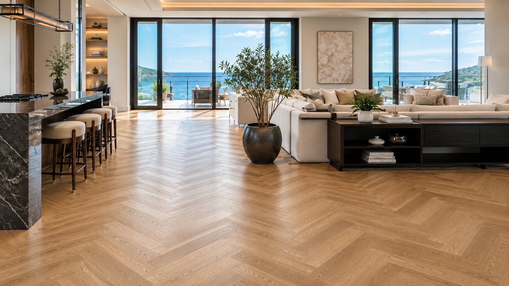 Hoa văn Chevron và Herringbone cải tiến